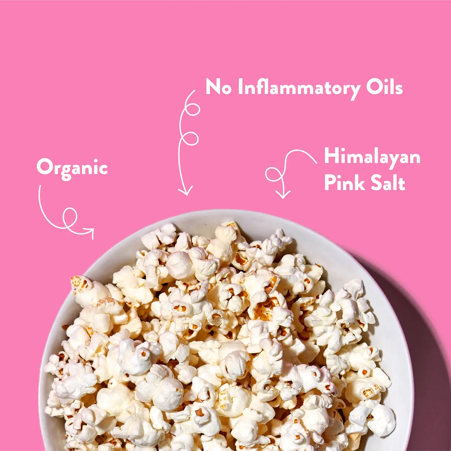 Lesser Evil Organic Popcorn Himalayan Pink Salt