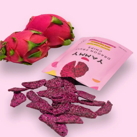 Dried Dragon Fruit Chips Snack Pack: Gluten Free