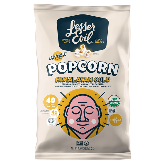 Lesser Evil Organic Popcorn Himalayan Gold