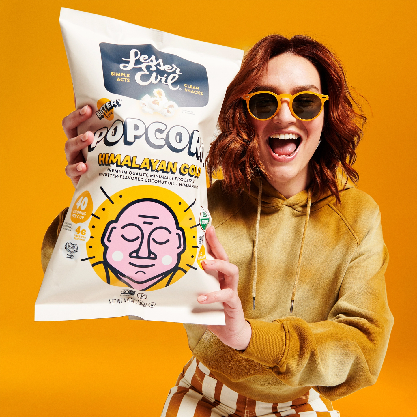 Lesser Evil Organic Popcorn Himalayan Gold