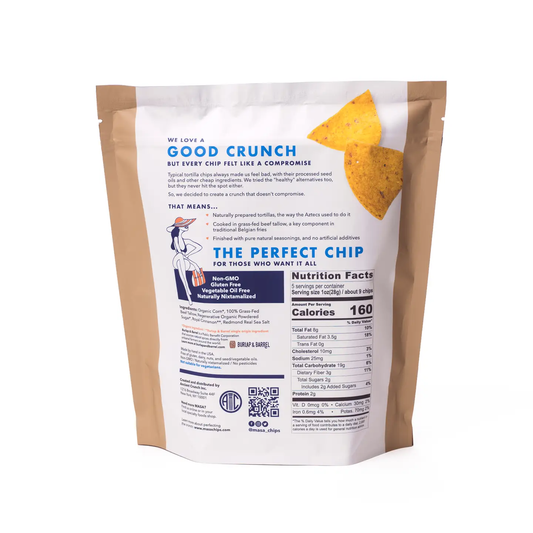 Masa Tortilla Chips - Churro, 5oz Bag Case