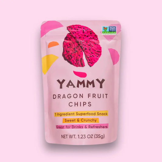 Dried Dragon Fruit Chips Snack Pack: Gluten Free